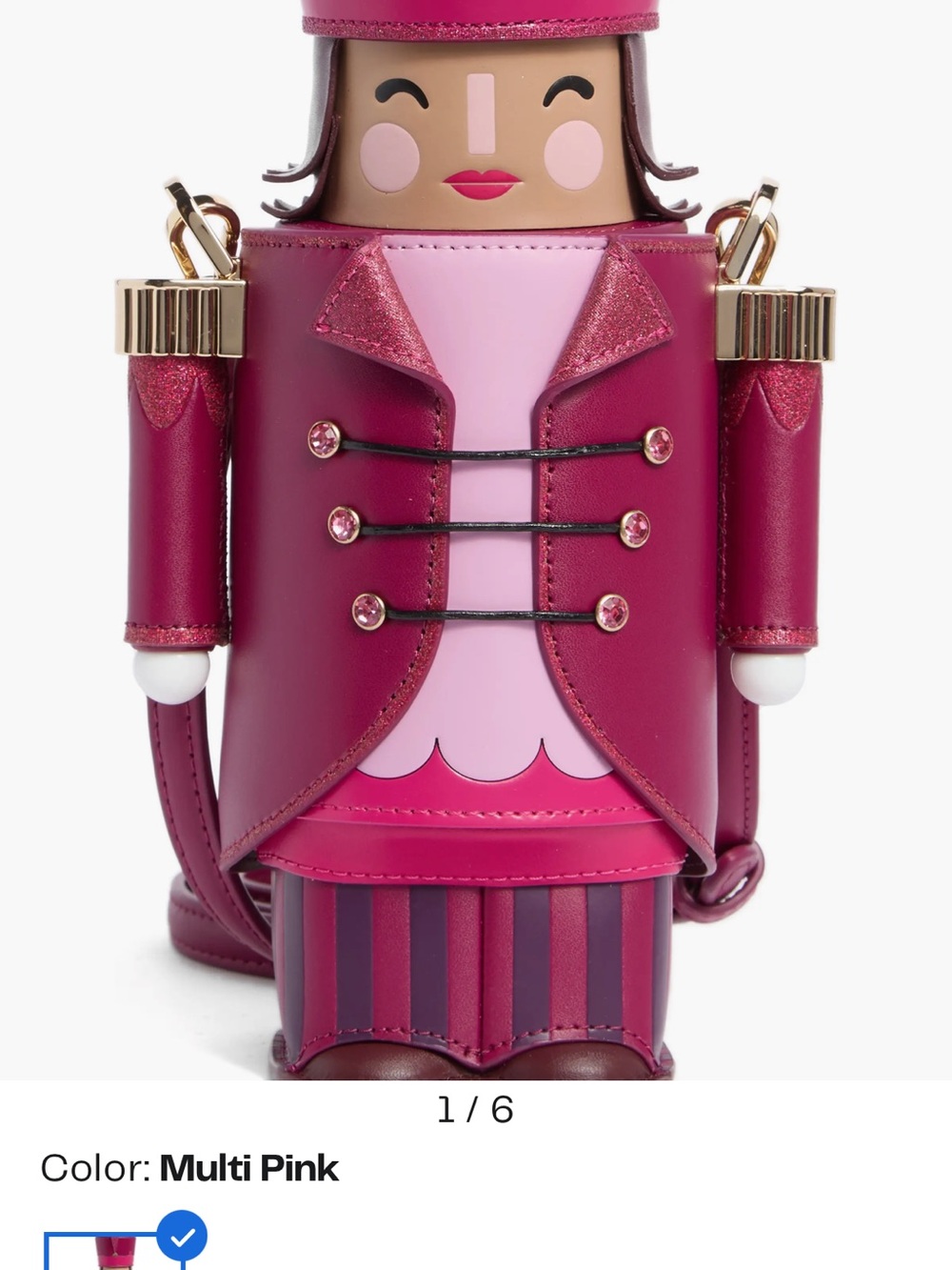 kate spade oh what fun 3D nutcracker crossbody Novelty New